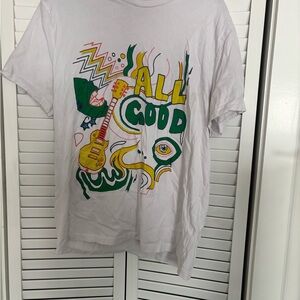 Forever 21 All Good Graphic T-Shirt - White